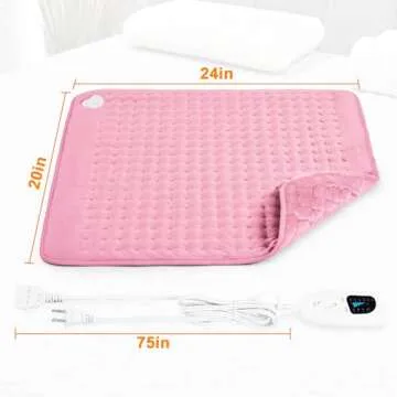 Comforting Electric Heating Pad for Back and Neck Relief