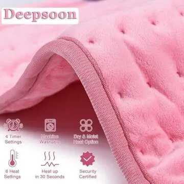 Comforting Electric Heating Pad for Back and Neck Relief