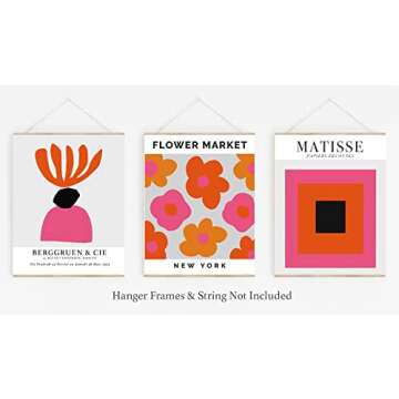 WESTBROOK DESIGN STUDIO Matisse-Inspired No.30 Wall Art Prints. Set of 3-11x14 UNFRAMED Abstract, Mi...