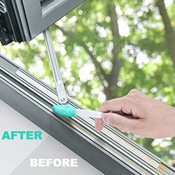 Lumkew 8-in-1 Small Cleaning Brush Set for Tight Spaces, Household System