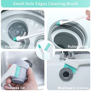 Lumkew 8-in-1 Small Cleaning Brushes for Tight Spaces
