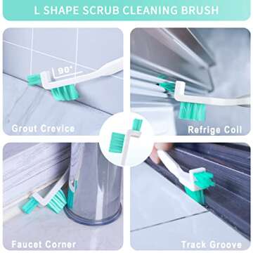 Lumkew 8-in-1 Small Cleaning Brushes for Tight Spaces