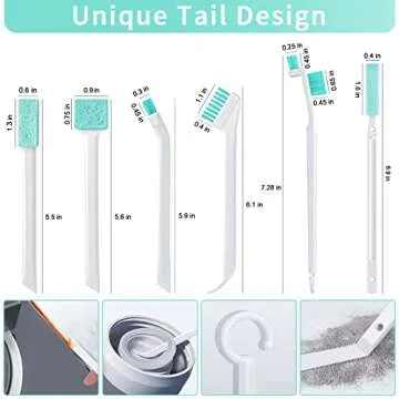 Lumkew 8-in-1 Small Cleaning Brushes for Tight Spaces