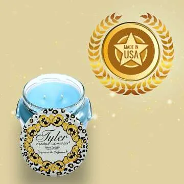 Luxurious Tyler Candle Resort Jar 22oz - Long Lasting