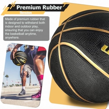 Senston Premium Rubber Basketball Size 7 Indoor Outdoor