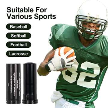 6-Pack Baseball Stick Sports Eye Black, Football Face Paint Eyeblack Outdoor Sports Eye Black for Baseball Softball Lacrosse Anti Glare Sun and Stadium Light Halloween Cosplay Costume Parties