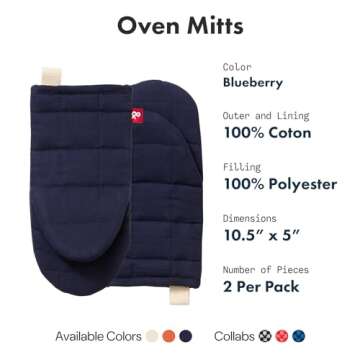 Hedley & Bennett Oven Mitts - Heat Resistant Kitchen Mittens