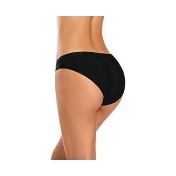 voenxe Women Bikini Underwear,Seamless Breathable Ladies Panties,No Show Comfortable Briefs Undies for Women,Hipster,5-Pack