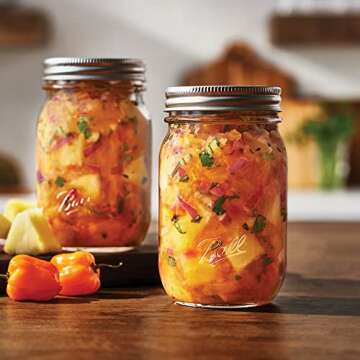 Ball Regular Mouth Pint Canning Jars, Set of 12