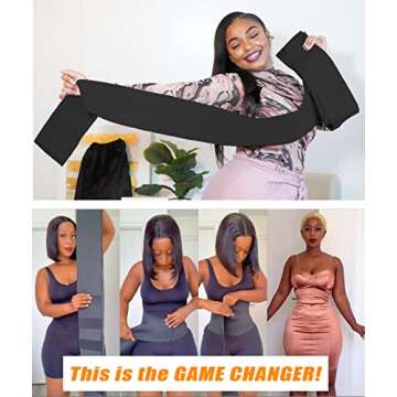 UliUli Waist Trainer for Women Plus Size Stomach Wraps Postpartum Belly Fat Under Clothes Sauna Faja Shapewear Tummy Control Waist Shaper Slimmer Trimmer Belt 6m