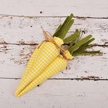 SAING Easter Carrot Set - 5 Colorful Stuffed Decor