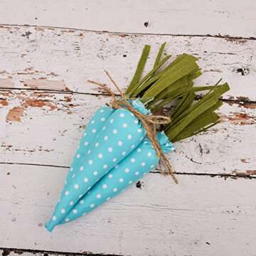 SAING Easter Carrot Set - 5 Colorful Stuffed Decor