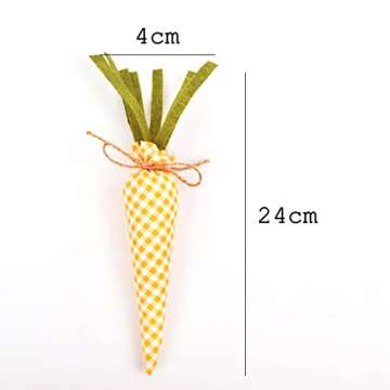 SAING Easter Carrot Set - 5 Colorful Stuffed Decor