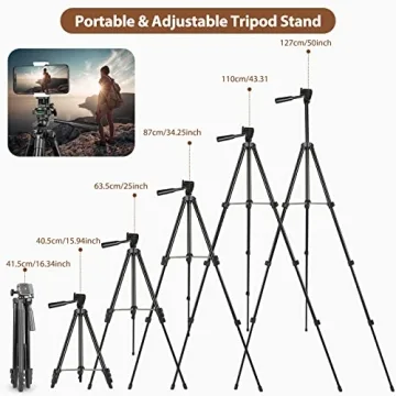 10” Dimmable Ring Light with Adjustable Tripod Stand