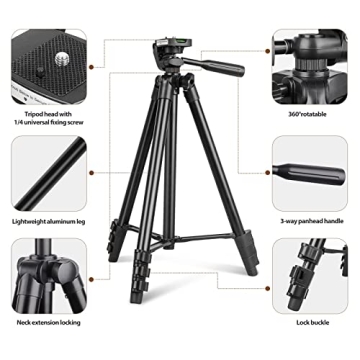 10” Dimmable Ring Light with Adjustable Tripod Stand