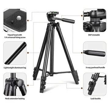 10” Dimmable Ring Light with Adjustable Tripod Stand