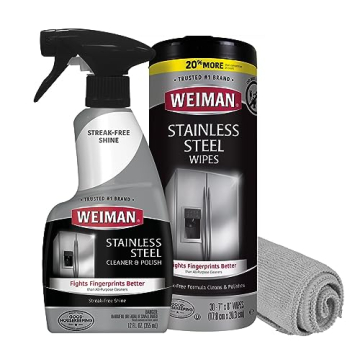 Weiman Stainless Steel Cleaner Kit - Streak-Free Shine