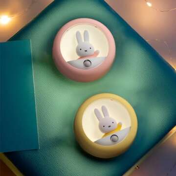 Miffy Motion Sensor Night Light - Pink & Eco-friendly