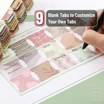 Mr. Pen- Bible Tabs, 75 Tabs, Laminated Bible Tabs for Women and Men, Bible Tabs for Study Bible, Bible Index Tabs, Bible Book Tabs, Bible Labels Tabs, Mr Pen Bible Tabs