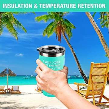 MUNA Christmas Breast Cancer Gifts For Women, Get Well Soon Thinking Of You Gifts, Sympathy, Feel Better, After Surgery, Grieving, Condolences, Divorce, Sorry Your Loss, Care Package Mint