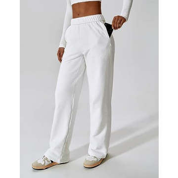 ABOCIW Women Sweats - Fleece Lined High Waisted Joggers