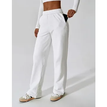 ABOCIW Women Sweats - Fleece Lined High Waisted Joggers