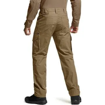 CQR Men's Flex Tactical Pants - Lightweight Cargo Style