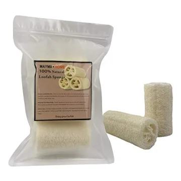 MAYMII·HOME Organic Loofah Sponges for Eco-Friendly Care