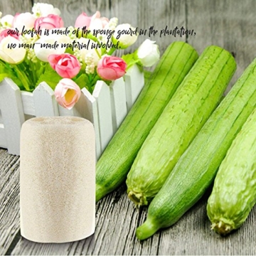MAYMII·HOME Organic Loofah Sponges for Eco-Friendly Care