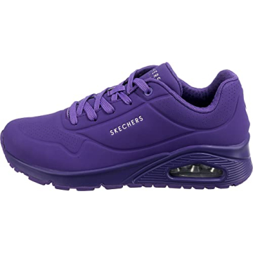 Skechers Women's Uno-Night Shades Sneaker, Purple, 8.5