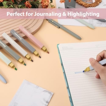 Ddaowanx 12-Pack Pastel Highlighters and Gel Pens