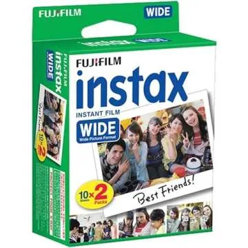 Fujifilm Instax Wide Instant Films - Essential Pack of 5 for All Occasions