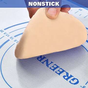 Extra Thick Non-Stick Silicone Pastry Mat for Baking