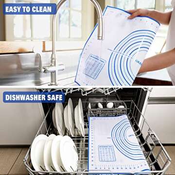 Extra Thick Non-Stick Silicone Pastry Mat for Baking