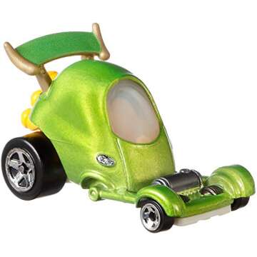 Hot Wheels Pixar Toy Character Car 6-Pack in 1:64 Scale, Collectible Set of Fan-Favorites from Mattel Disney and Pixar Movies