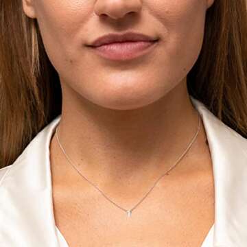 LOXUAKAM Dainty Tiny Number 9 Pendant Necklace, Silver Dainty Small Birthday Necklace for Women