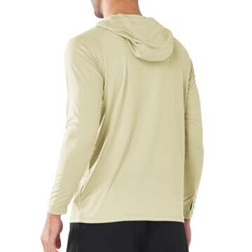 NORTHYARD Men's UPF 50+ Rash Guard Hoodie for Sports