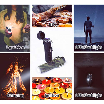 JiaDa Electric Plasma Lighter & Flashlight - Compact & Reliable