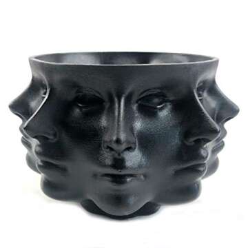 Multi-Face Succulent Planter Vase Small Face Plante Head Face Vase Home Decoration Succulent Cactus Indoor Plant Pot