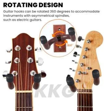 KKG Guitar Wall Mount Hanger for Acoustic & Electric Guitars
