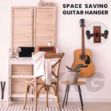 KKG Guitar Wall Mount Hanger for Acoustic & Electric Guitars