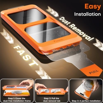 TOCOL iPhone 17 Pro Max Screen Protector 9H Hardness Shatterproof