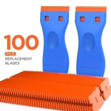 Durable Plastic Razor Blade Scraper Tool for Scratch-Free Cleaning