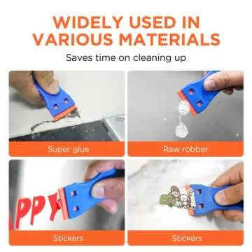 Durable Plastic Razor Blade Scraper Tool for Scratch-Free Cleaning