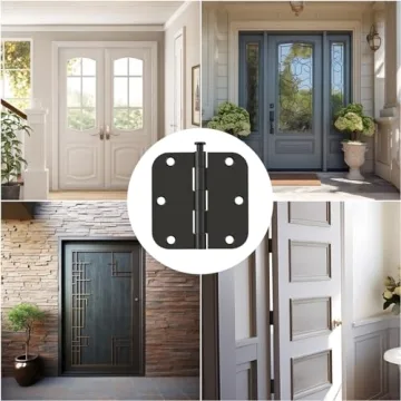 Haidms Noise-Free Matte Black Door Hinges - 18 Pack