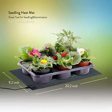 BohoFarm Seedling Heat Mat 2-Pack for Fast Germination