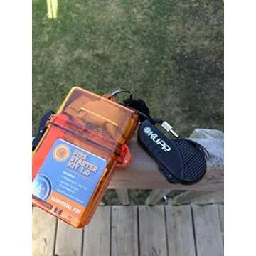 UST Fire Starter Kit with Waterproof Case for Outdoors