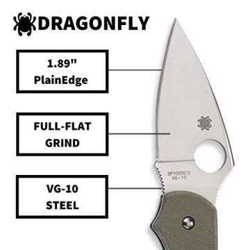 Spyderco Dragonfly Knife - Lightweight & Compact Folding Blade