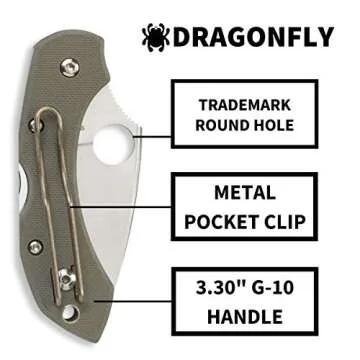Spyderco Dragonfly Knife - Lightweight & Compact Folding Blade
