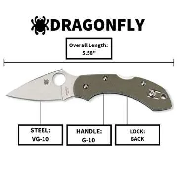 Spyderco Dragonfly Knife - Lightweight & Compact Folding Blade